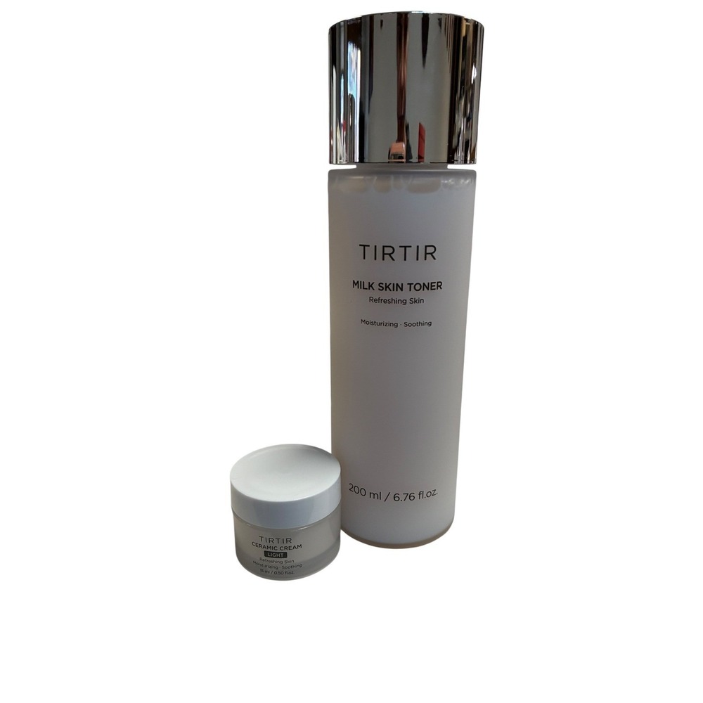 TIRTIR Milk Skin Toner‎ 200ml Ceramic Cream Light Mini K-Beauty Moisturizing Set